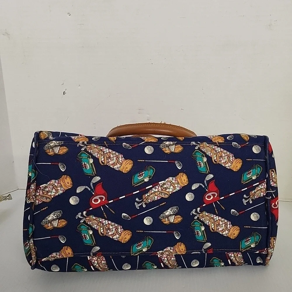 Vintage Canvas Golf Handbag Bright Color‎ Retro Purse